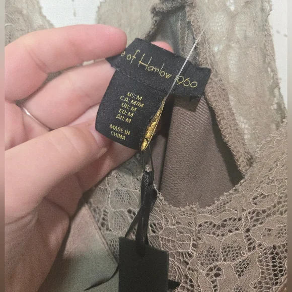 House Of Harlow Satin Effect Slip Dress - Picture 6 of 11